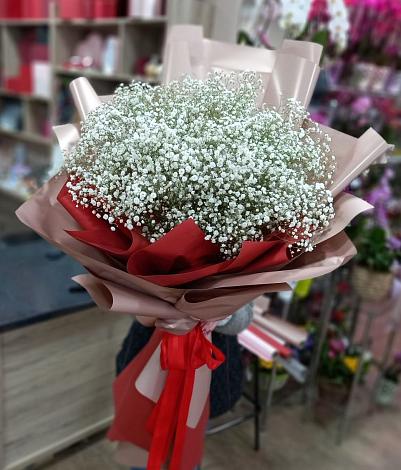 Букет цветов из: Гипсофила в Калниболотской