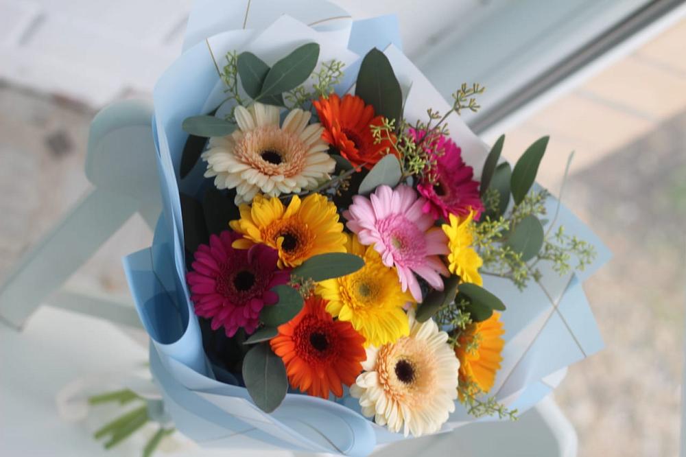 Букет цветов из: Герберы в Калниболотской