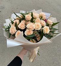 Букет Кремовые розы Латте в Калниболотской