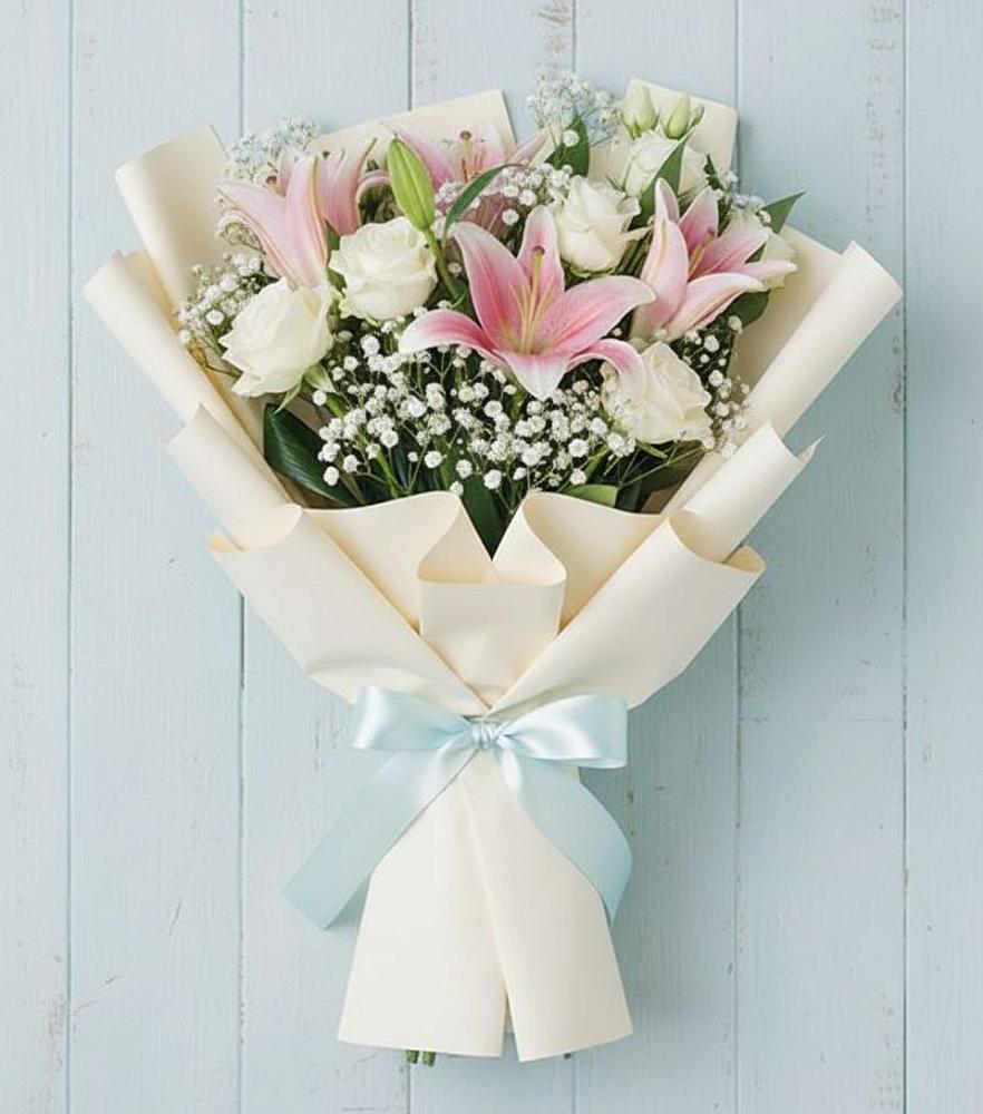 Букет цветов из: Лилии в Калниболотской