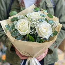 Букет Нежные грёзы в Калниболотской Букет цветов из: Розы в Калниболотской