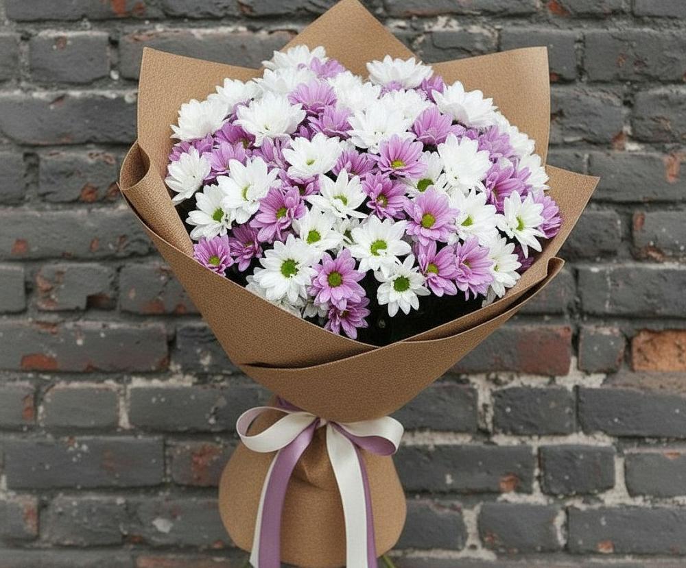 Букет цветов из: Хризантемы в Калниболотской