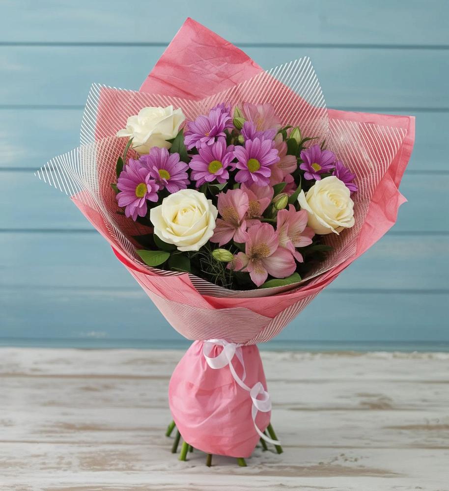 Букет цветов из: Герберы в Калниболотской