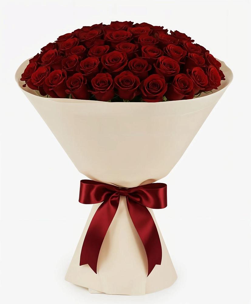 Букет 101 Бордовая роза Блэк Бакарра в Калниболотской